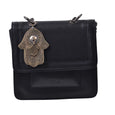 1916 Nelia Medium Shoulder Bag - Black-Medium Khamsa