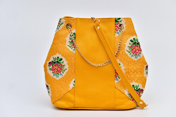 Sophia Bucket Bag - Yellow