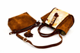 Lumsi Small Satchel Bag - Brown