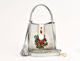 Lumsi Small Satchel Bag - Silver