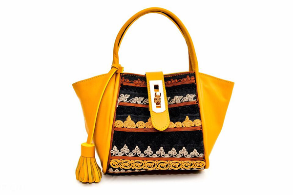 Lumsi Small Satchel Bag - Mustard