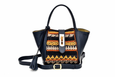 Lumsi Small Satchel Bag - Navy blue