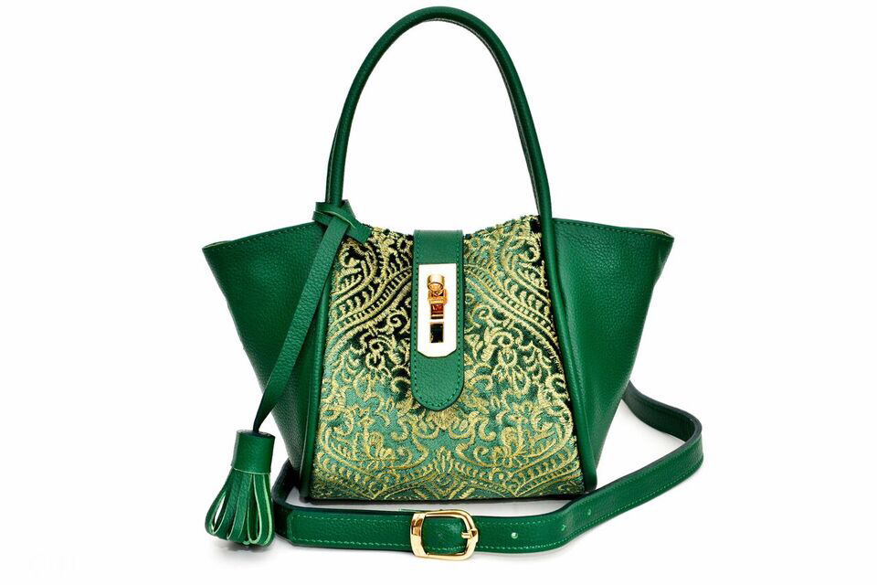 Lumsi Small Satchel Bag - Green