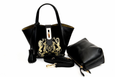 Lumsi Small Satchel Bag -  Gold Embroidery