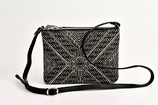 FAY Triple -zip Crossbody Bag - Black
