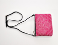 FAY Triple -zip Crossbody Bag - Black / Fushia