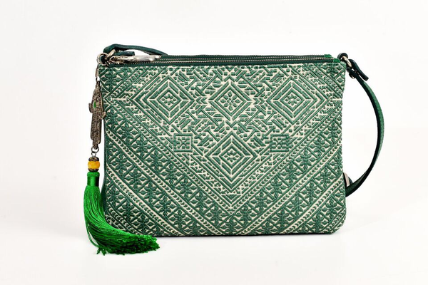 FAY Triple -zip Crossbody Bag - Green