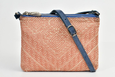 FAY Triple -zip Crossbody Bag - Blue- peach