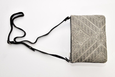 FAY Triple -zip Crossbody Bag - Sparkle gray
