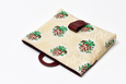 Casablanca Foldover Clutch - Burgundy - beige