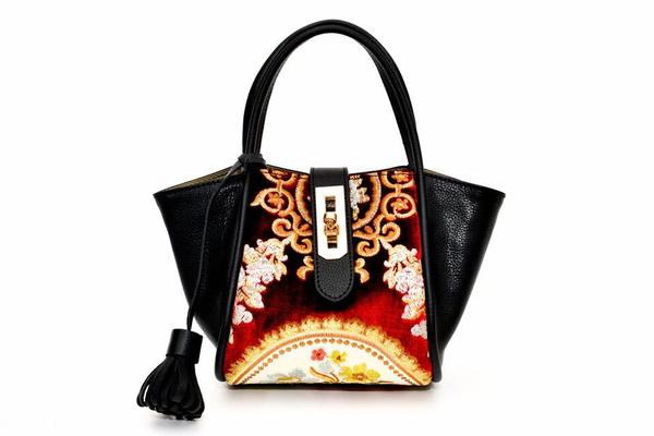 Lumsi Small Satchel Bag - Black
