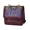 1919 Nelia Medium Shoulder Bag - Burgundy & Purple