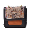 1921 Nelia Medium Shoulder Bag - Chocolate Brown & Rust