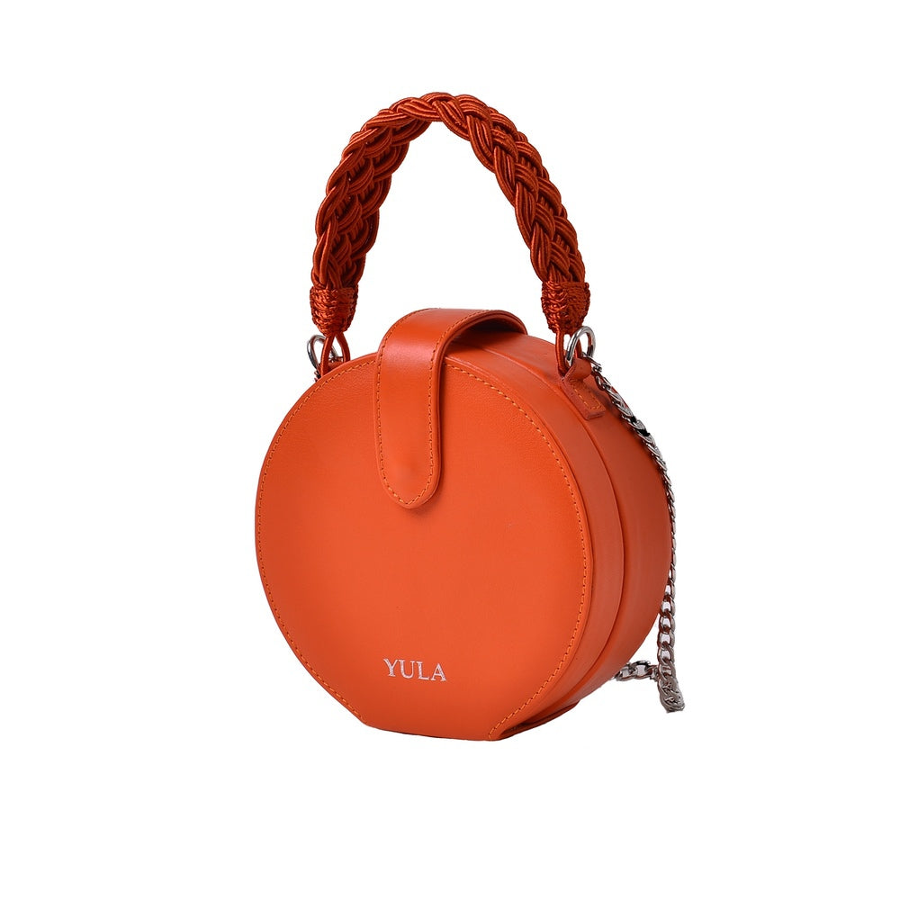 1930 Dara Round Bag - Orange – Yula Luxury Hand Bags and
