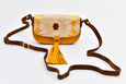 Bicolor Ittô mini Crossbody Bag - Mustard & brown
