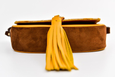 Bicolor Ittô mini Crossbody Bag - Mustard & brown